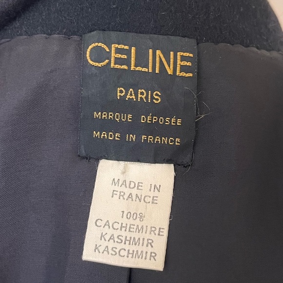 Celine Black Cashmere blazer jacket sz US 8 - Picture 16 of 16